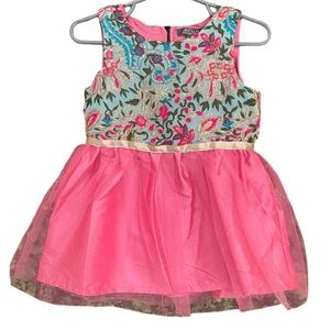 Tulle & Embroidered Punk Floral Dress Toddler Size 24Months NWT